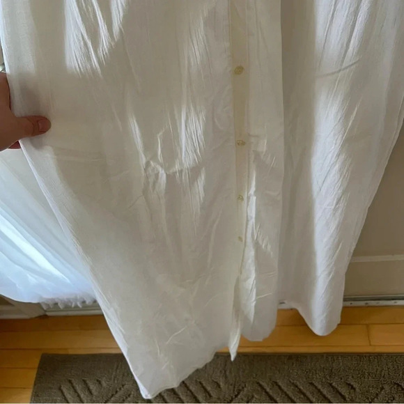 Vintage NWT 80s DVF Diane Von Furstenberg White Frilly Lace Nightgown Dress Sz M - Picture 7 of 11